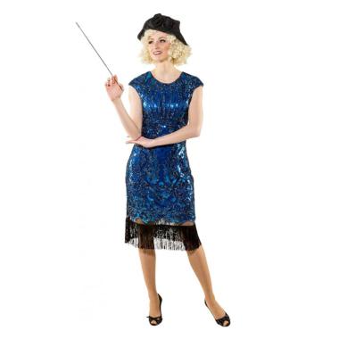 Costume charleston anni 20 blu