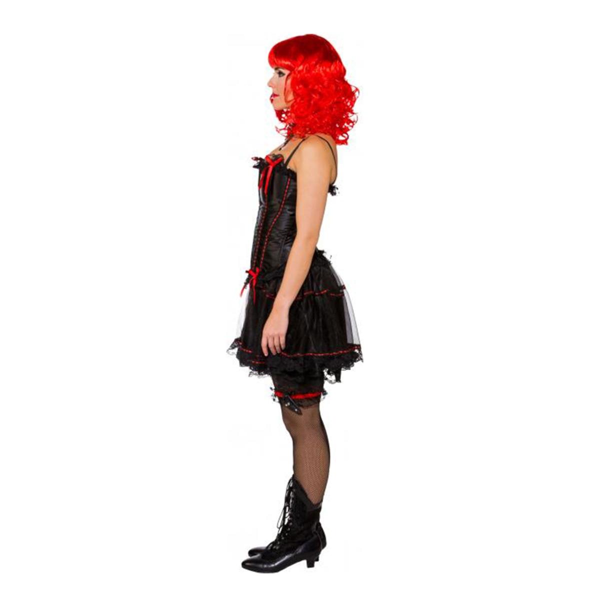 Costume burlesque saloon nero