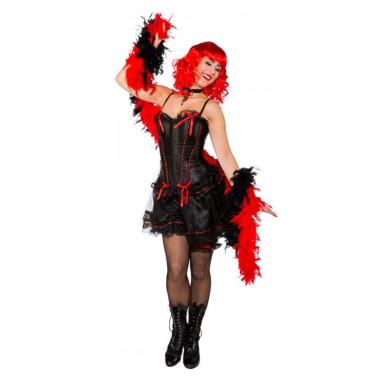 Costume burlesque saloon nero