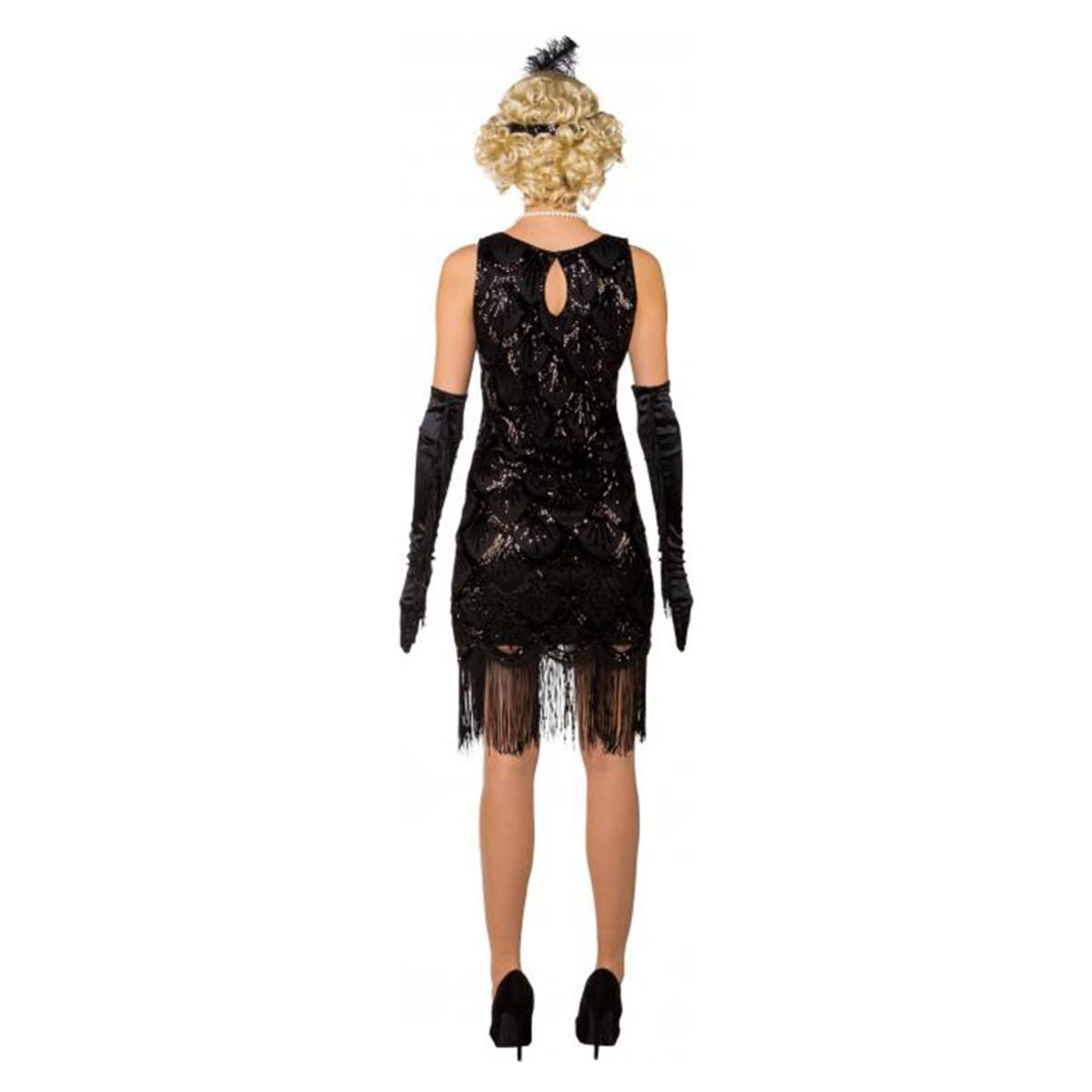 Costume charleston anni 20 nero