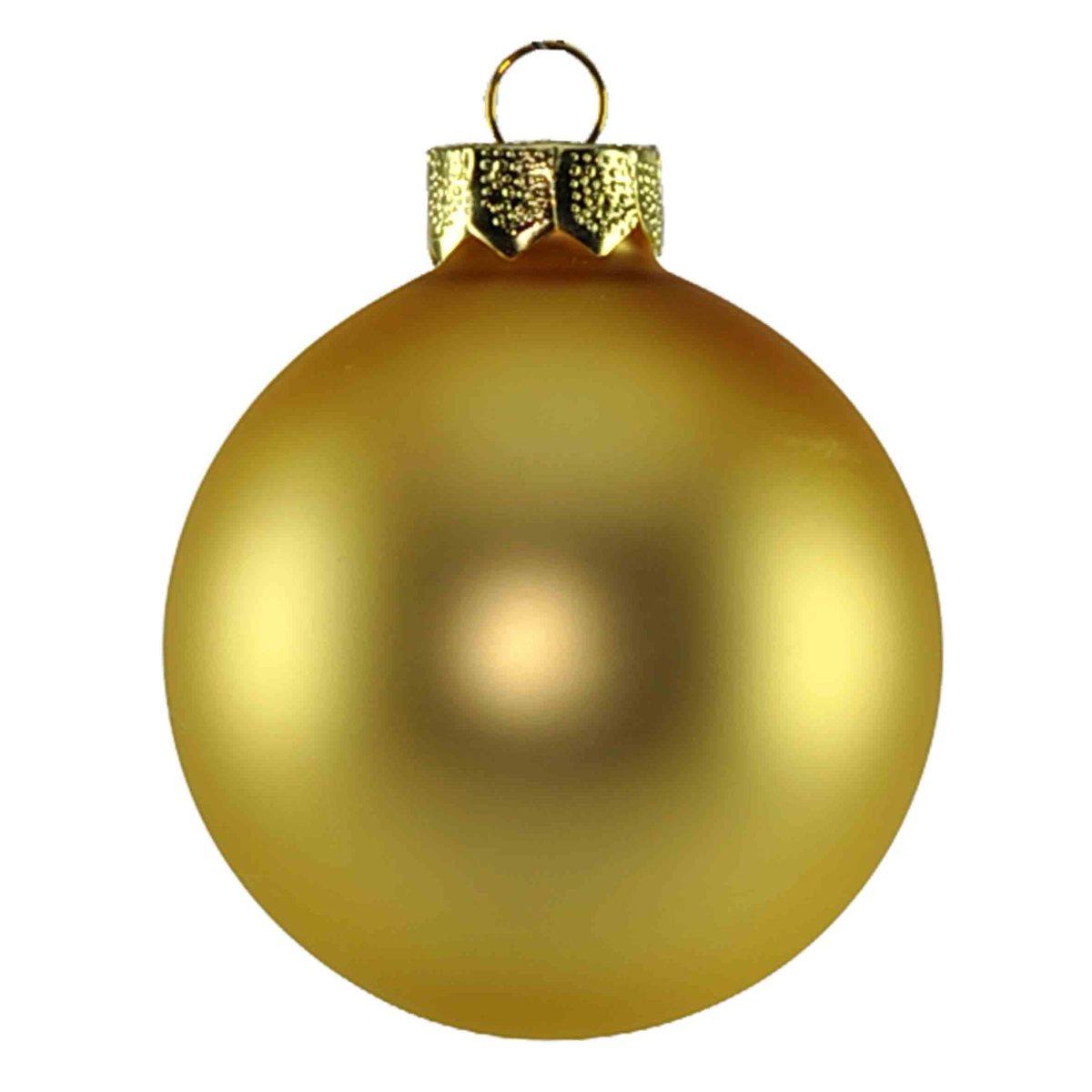 Palline natalizie vetro oro Ø 6 cm