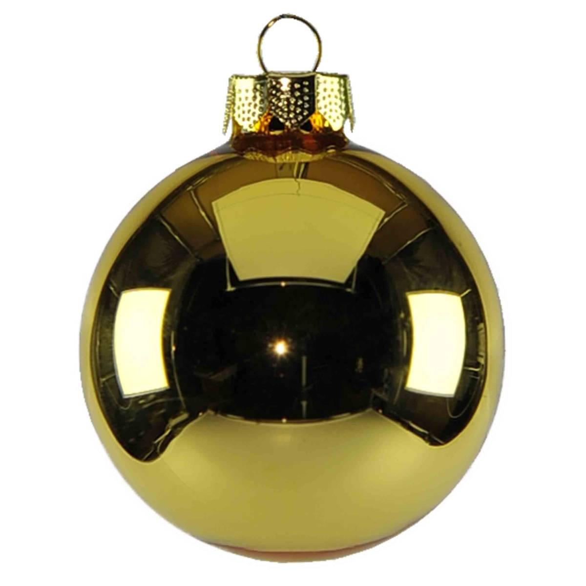 Palline natalizie vetro oro Ø 6 cm