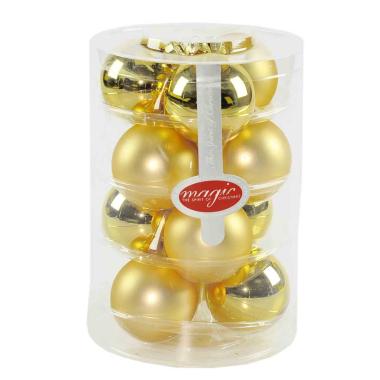 Palline natalizie vetro oro Ø 6 cm