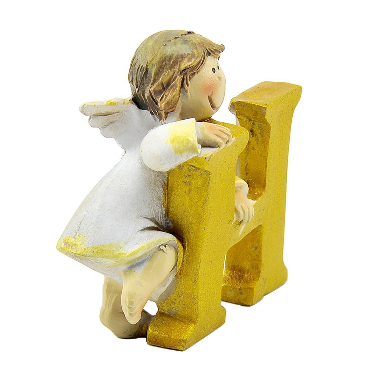 Angelo ceramica lettera modello h 6 cm