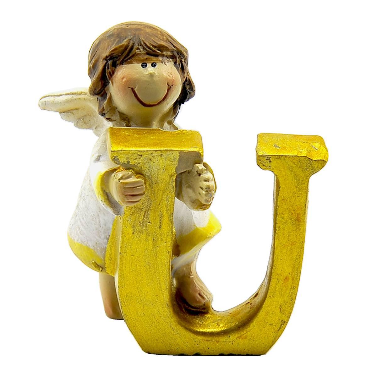 Angelo ceramica lettera modello u 6 cm