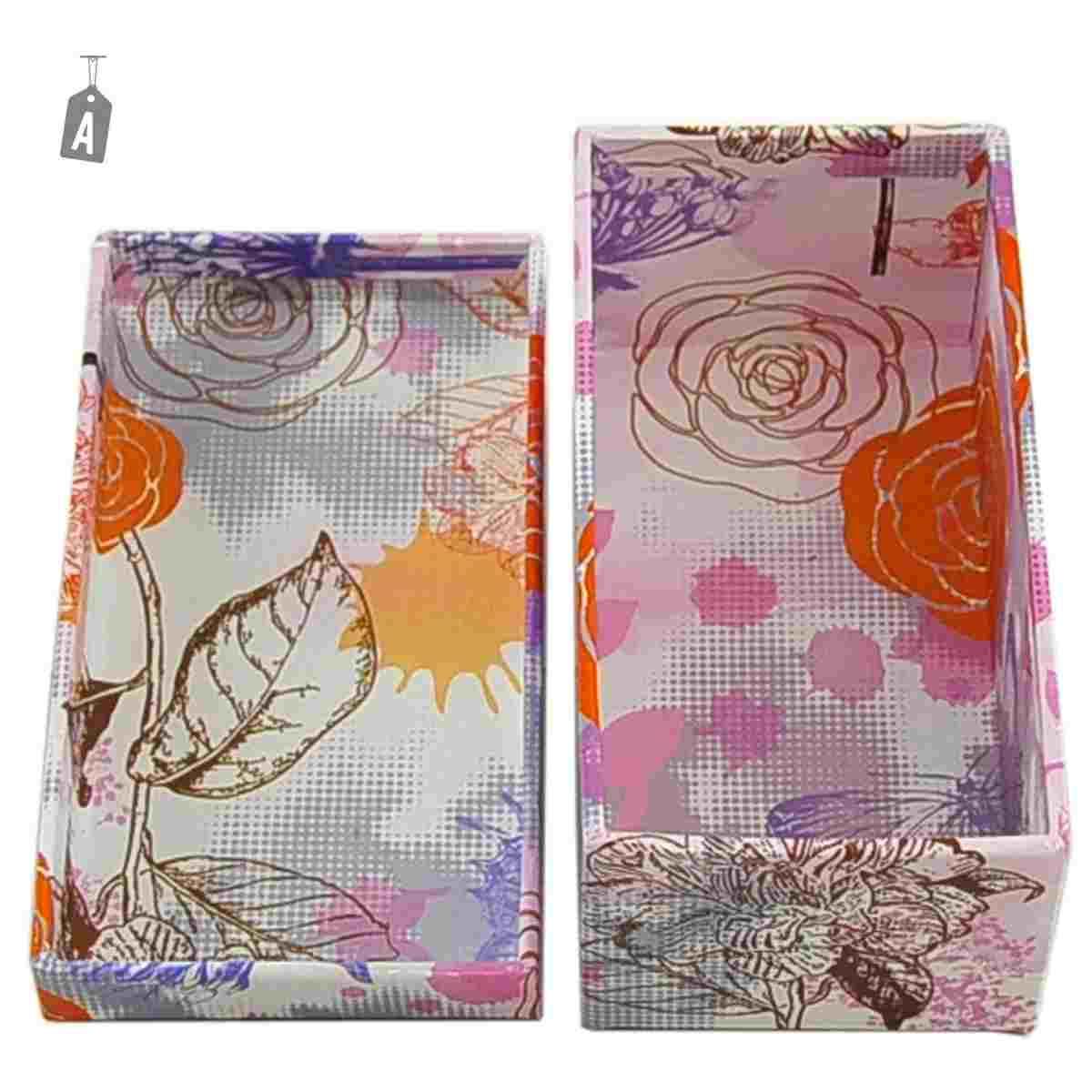Scatola cartone 1 fiori animali assortiti