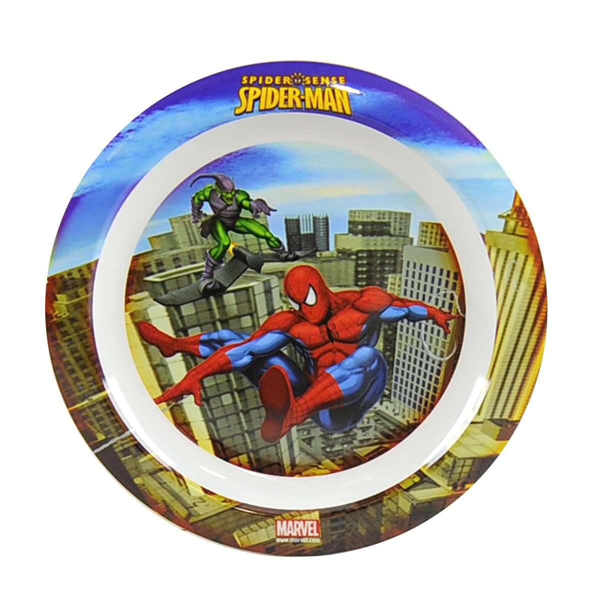 Piatto plastica piani spiderman