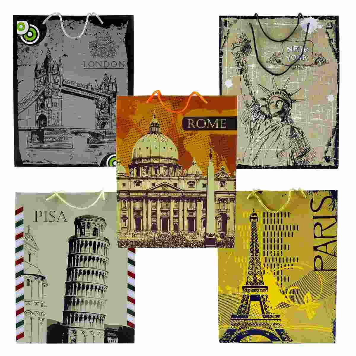 Busta regalo città 42 x 10 x 33 cm