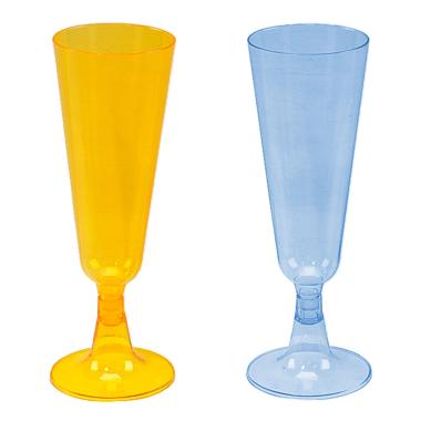 Bicchiere pl flute 4 colori 6 pz
