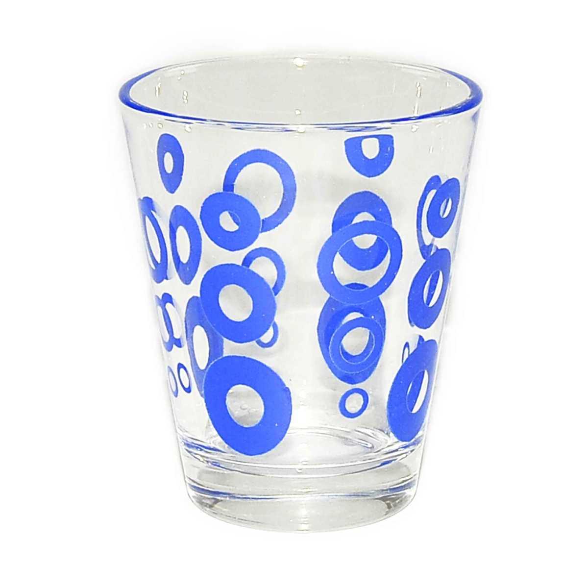 Bicchieri Vetro Set pz.6 Caffè Cerchi 4 Colori | M2 Store