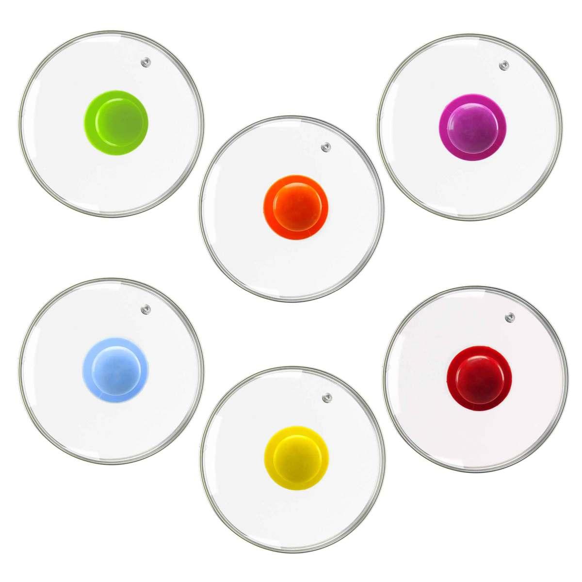 Coperchio Vetro cm.Ø18 W Home Pomello 6 Colori | M2 Store