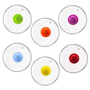 Coperchio Vetro cm.Ø18 W Home Pomello 6 Colori | M2 Store