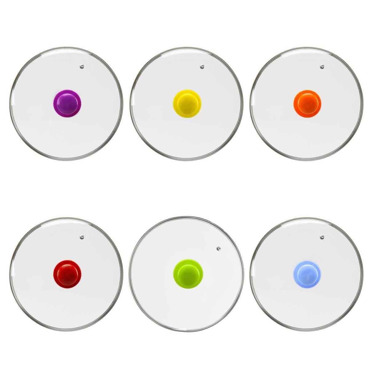 Coperchio Vetro cm.Ø22 W Home Pomello 6 Colori | M2 Store