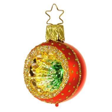 Pallina natalizia vetro collezione rossa multi Ø 4 cm