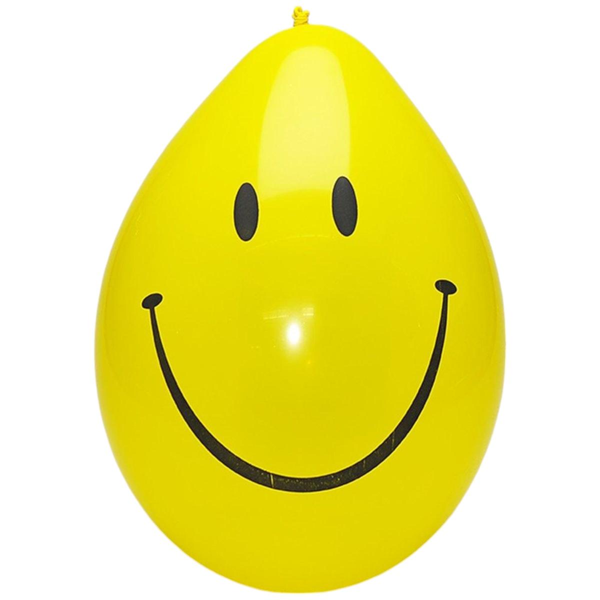 Palloncino smile giallo 25 pz