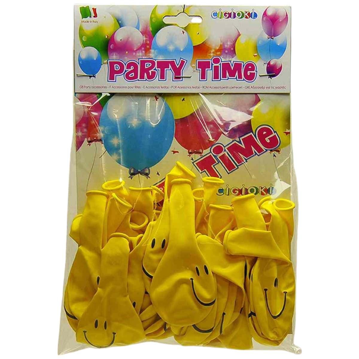 Palloncino smile giallo 25 pz