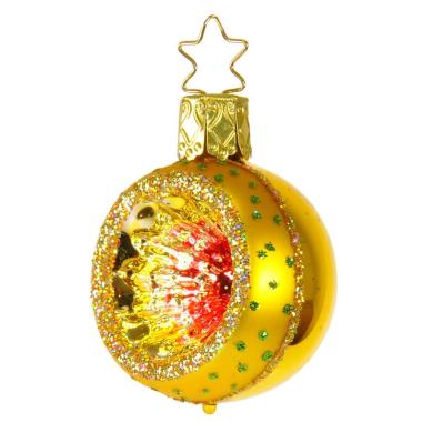 Pallina natalizia vetro collezione oro multi Ø 4 cm
