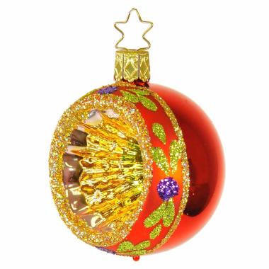 Pallina natalizia vetro collezione rossa multi Ø 6 cm
