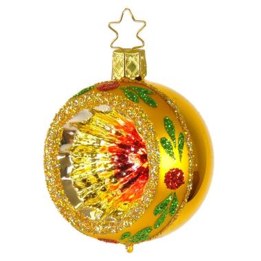 Pallina natalizia vetro collezione oro multi Ø 6 cm