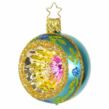Pallina natalizia vetro collezione azzurra multi Ø 6 cm