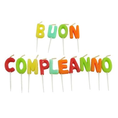Candelina compleanno scritta