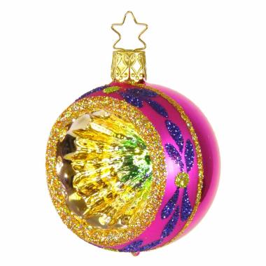 Pallina natalizia vetro collezione rosa multi Ø 6 cm