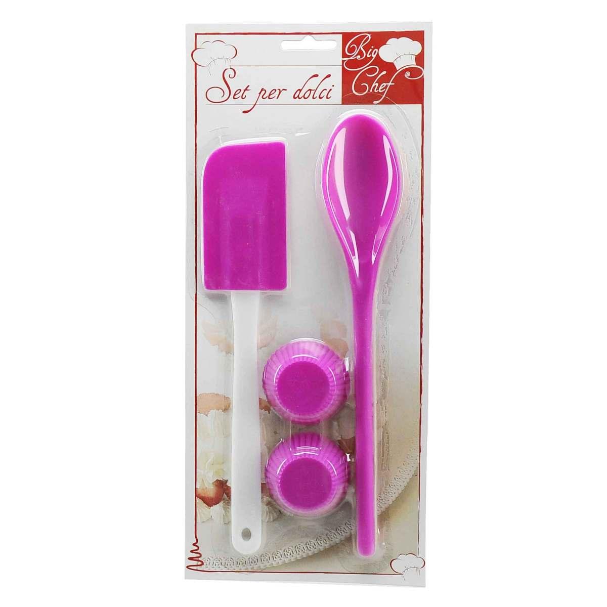 Dolci Spatola Silicone Cucchio Pirottini Set pz.3 | M2 Store