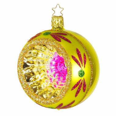 Pallina natalizia vetro collezione verde multi Ø 8 cm
