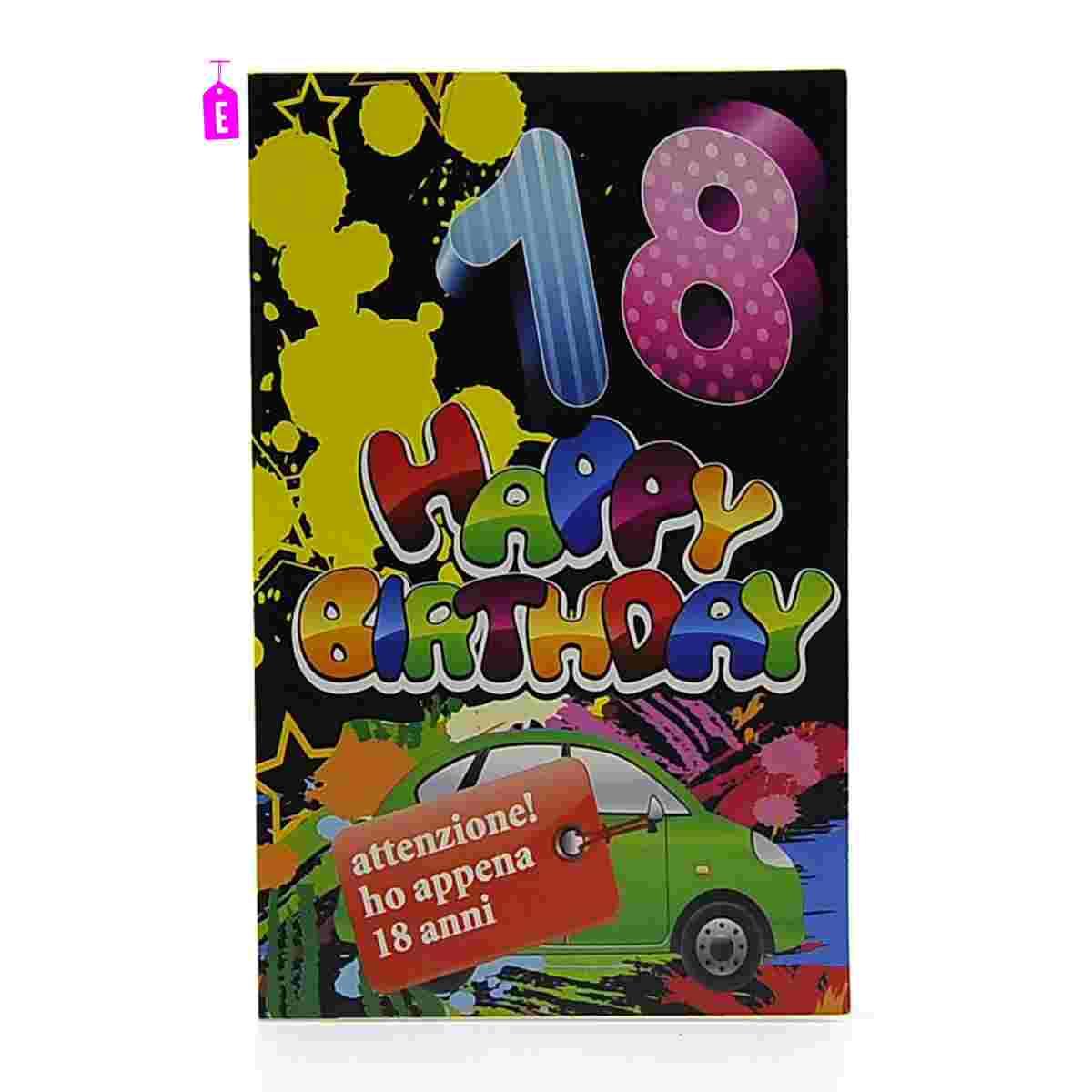 Biglietto auguri 18 anni