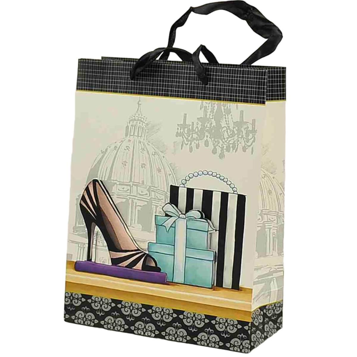 Busta regalo scarpa donna 3d 18 x 8 x 24 cm