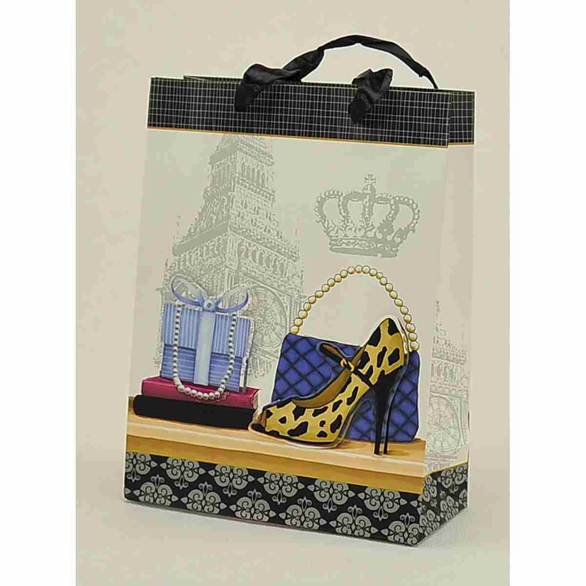 Busta regalo scarpa donna 3d 18 x 8 x 24 cm