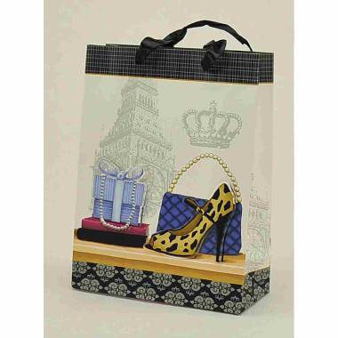 Busta regalo scarpa donna 3d 18 x 8 x 24 cm