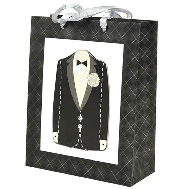 Busta regalo uomo giacca 3d 18 x 8 x 24 cm