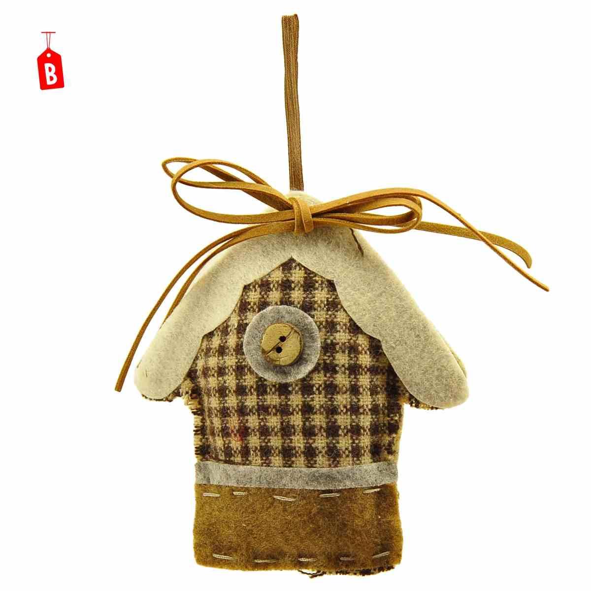 Decorazione natalizia casetta pile 11 cm