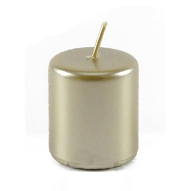 Candela cilindro champagne pillar 5 x 5,5 cm