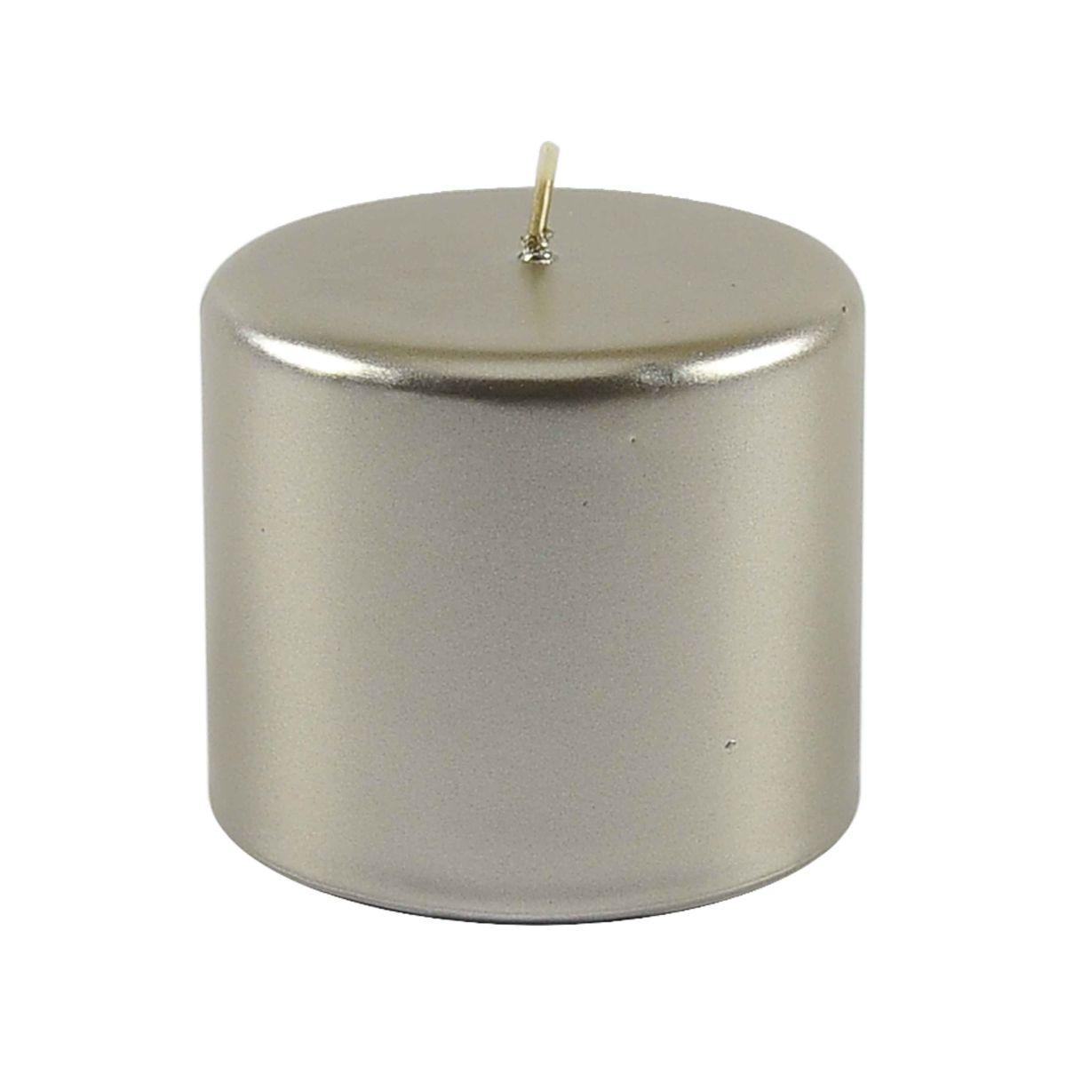 Candela cilindro champagne pillar 8 x 7 cm