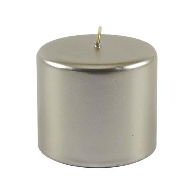 Candela cilindro champagne pillar 8 x 7 cm