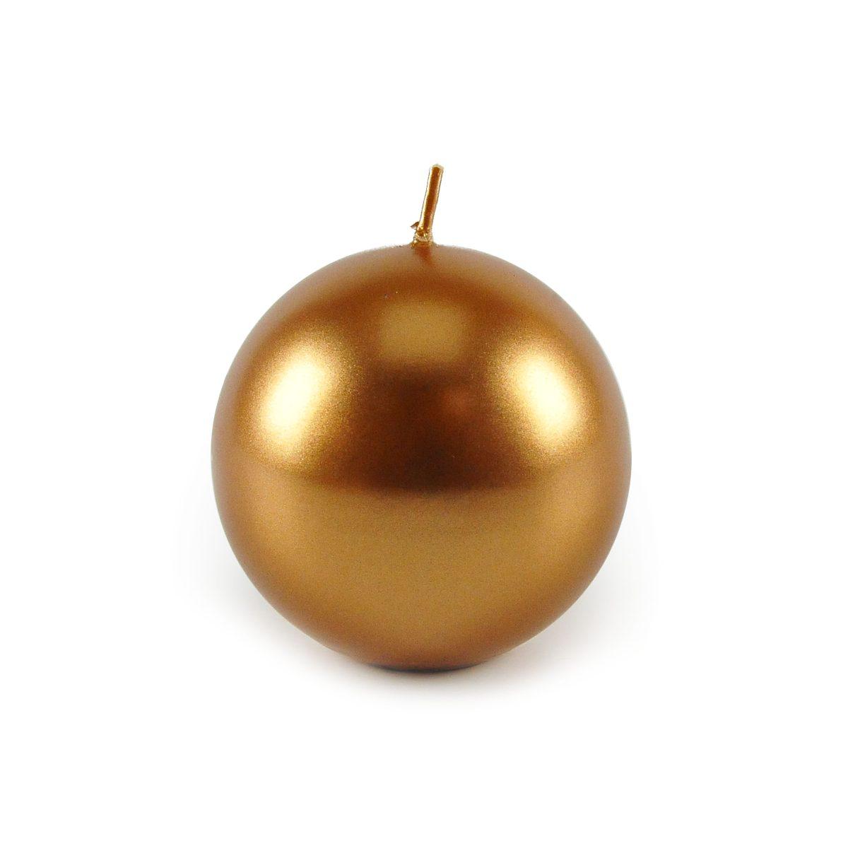 Candela sfera bronzo pillar Ø 8 cm