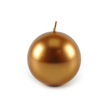Candela sfera bronzo pillar Ø 8 cm