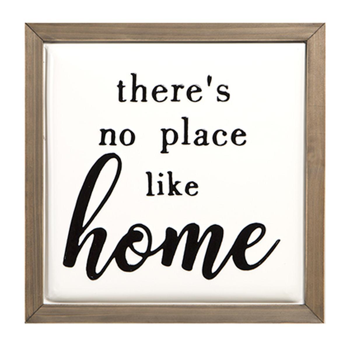 Quadro pannello metallo home 40,5 x 40,5 cm