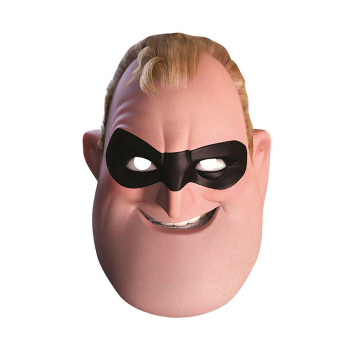 Maschera viso cartapesta pvc mrcredibles