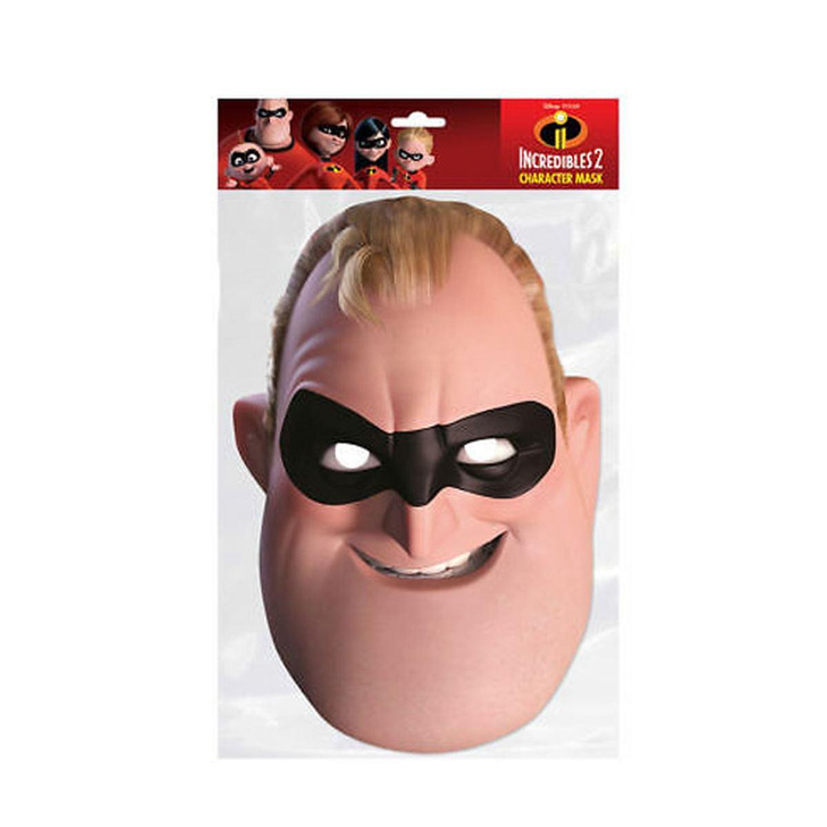 Maschera viso cartapesta pvc mrcredibles