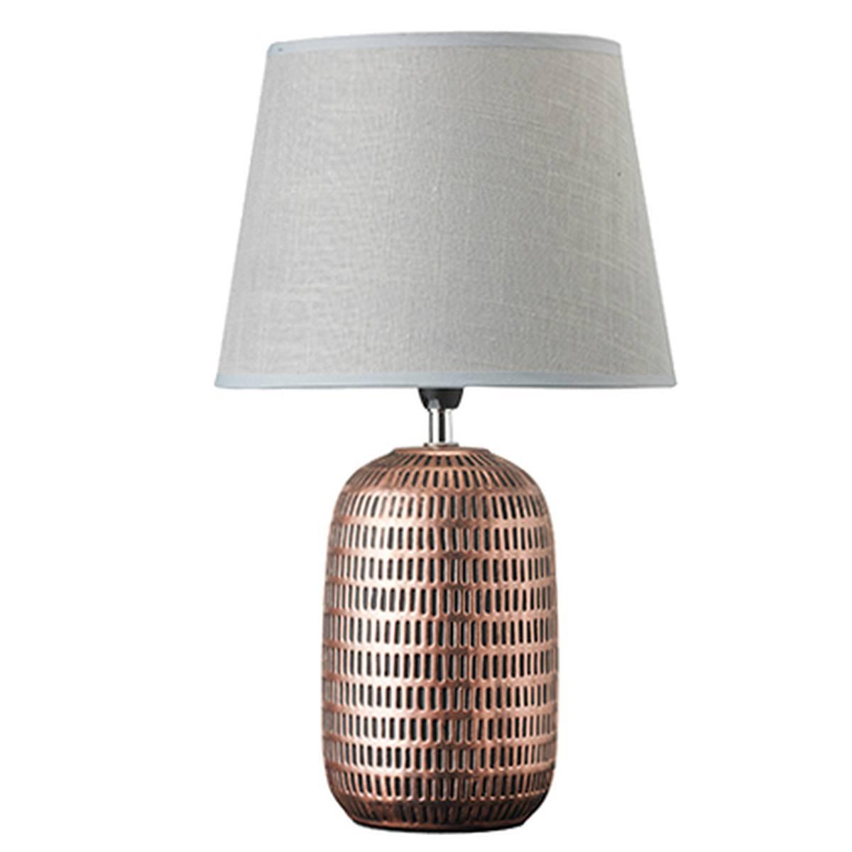 Lampada tavolo ceramica rame 44 cm