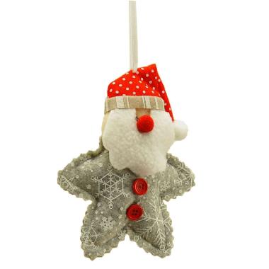 Decorazione natalizia babbo natale 11 x 3 cm
