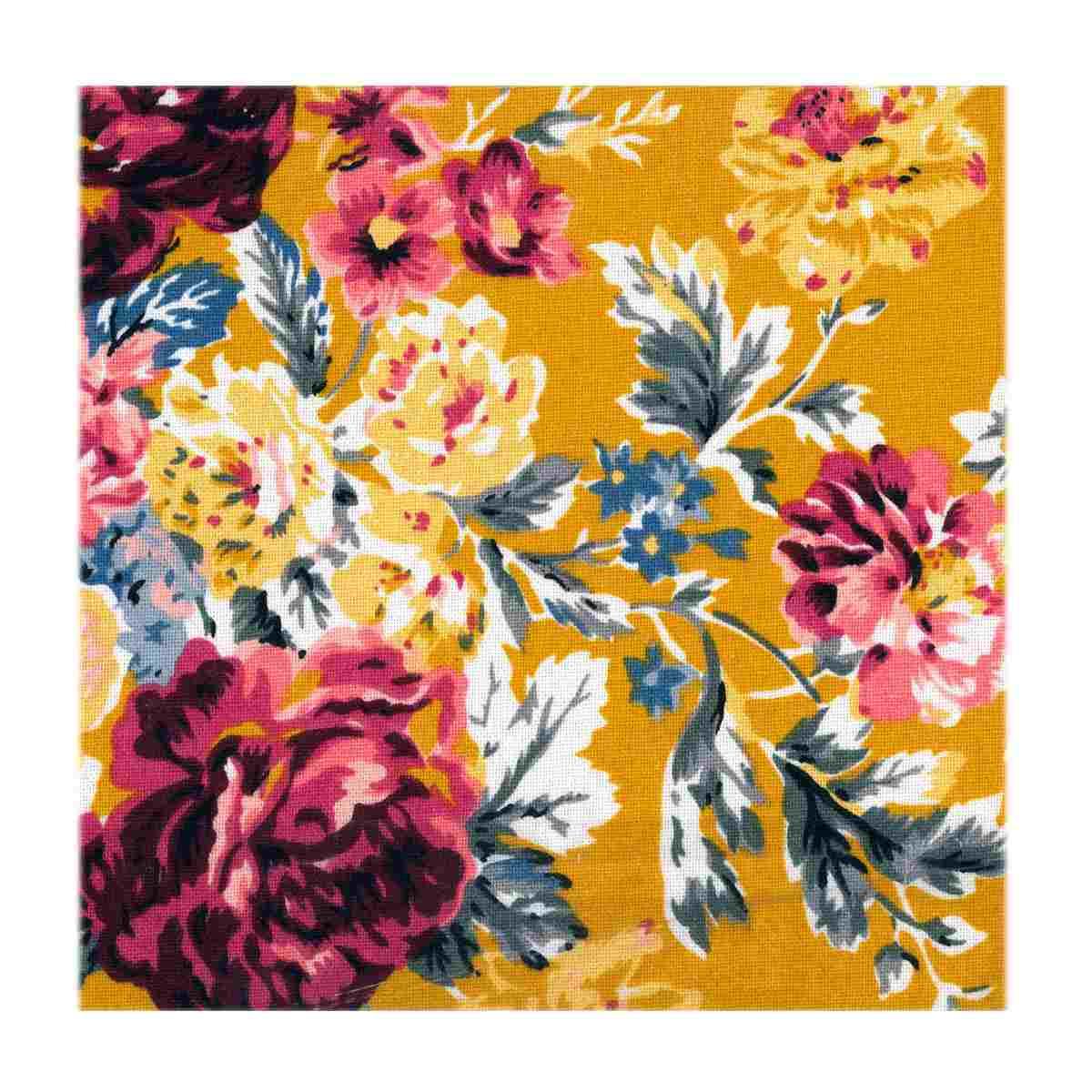 Tovaglia cotone fantasia fiori 140 x 240 cm