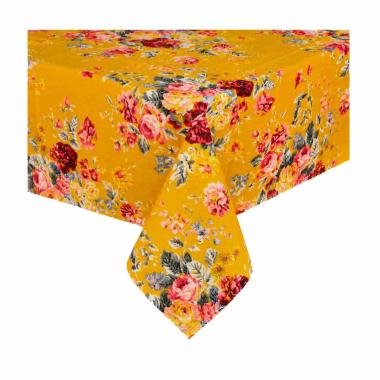 Tovaglia cotone fantasia fiori 140 x 240 cm
