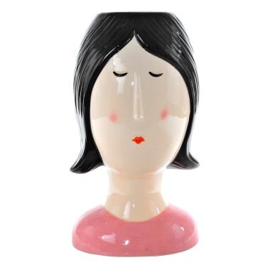 Vaso ceramica girl coco caschetto 25 cm