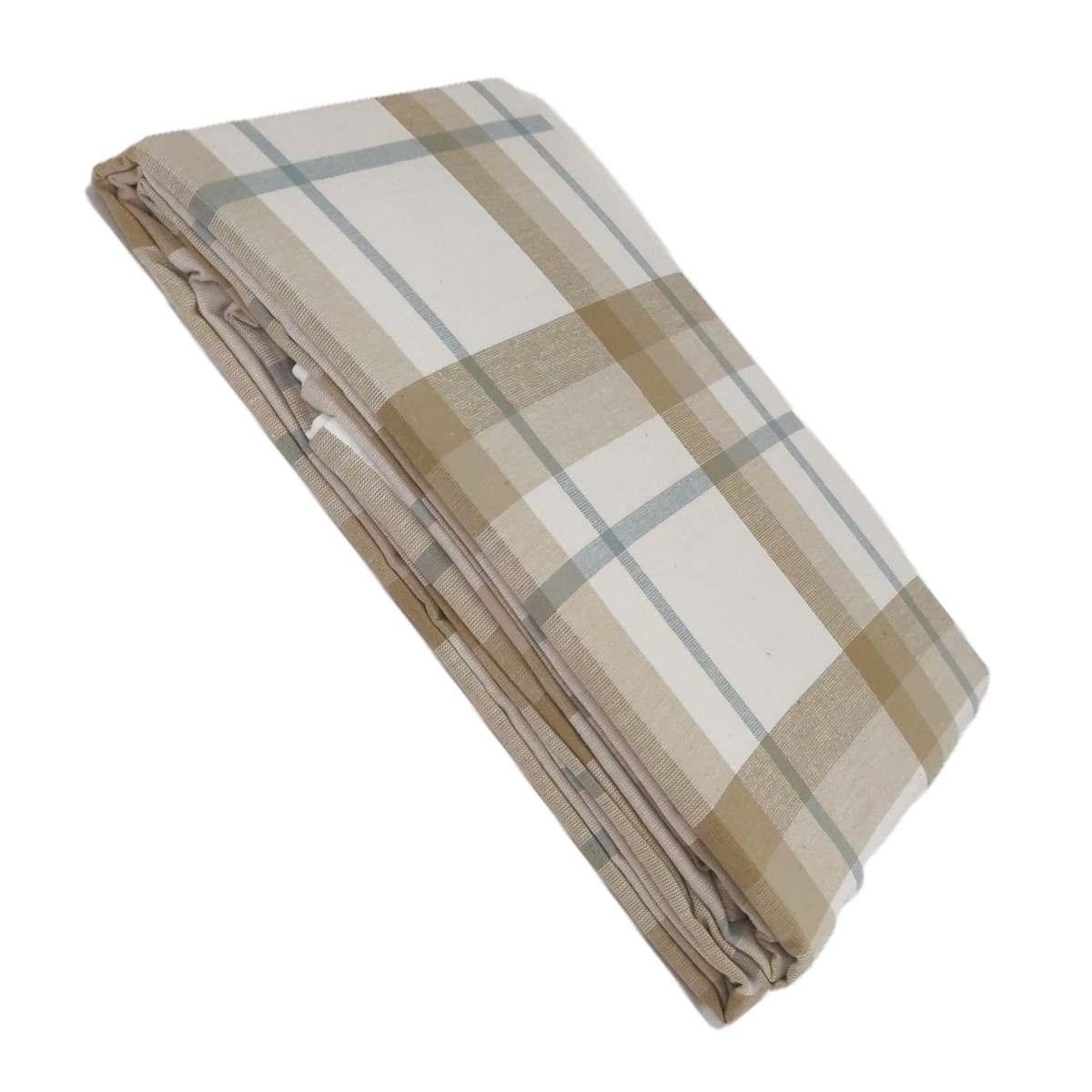 Tovaglia cotone fantasia quadri 140 x 240 cm