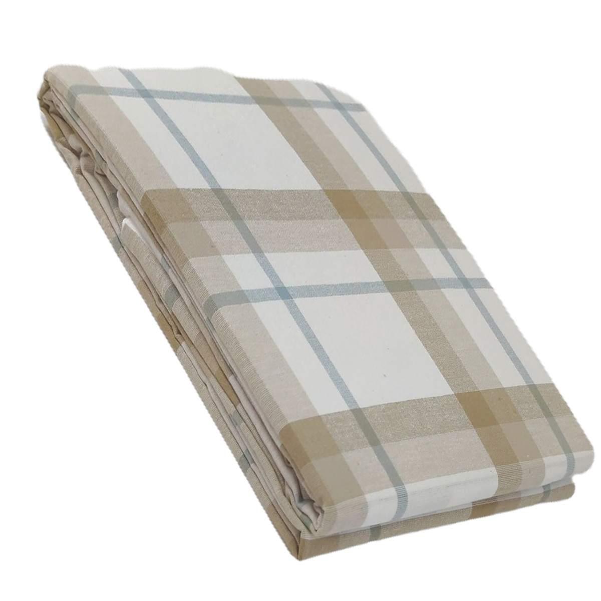 Tovaglia cotone fantasia quadri 140 x 240 cm