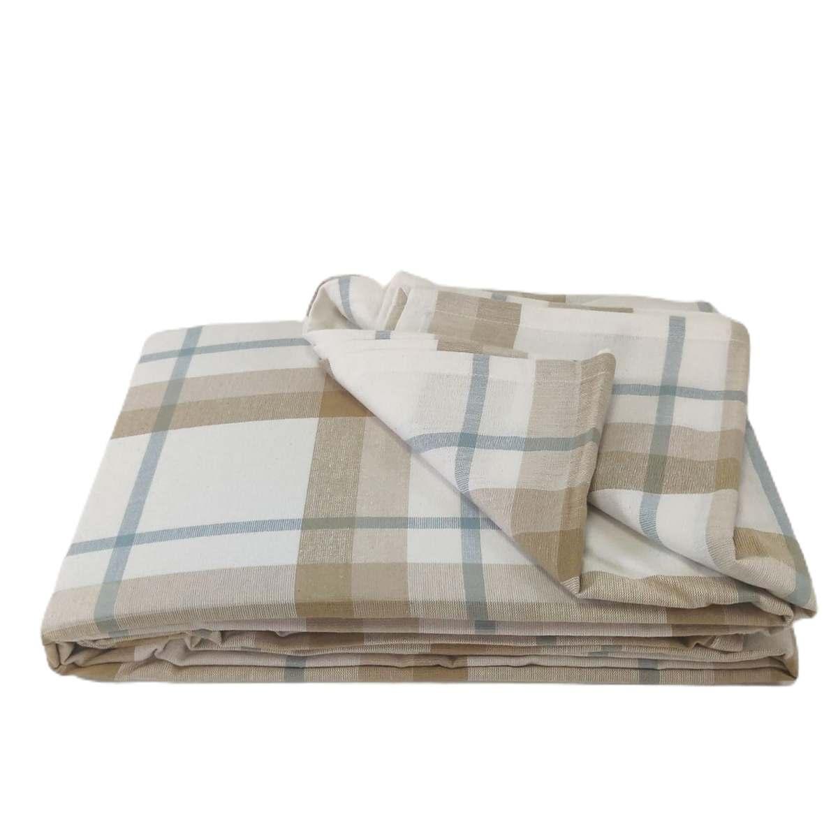 Tovaglia cotone fantasia quadri 140 x 240 cm